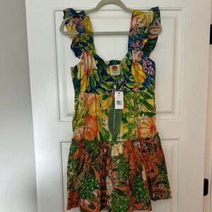 Farm Rio, Colorful Floral Sleeveless Dress